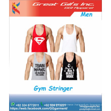 Men Stringer Gym Tank Top for Body Builder